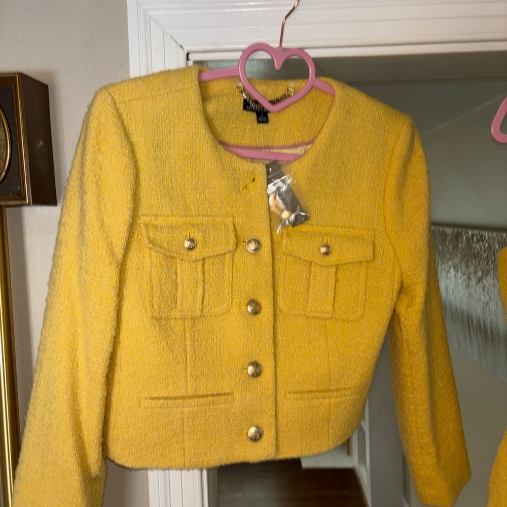 NWT J. Crew Yellow Dress & Jacket Set - Picture 7 of 17